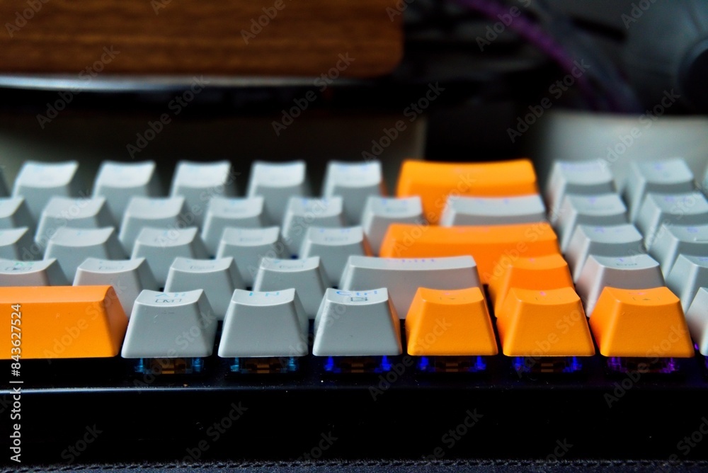 Fototapeta premium a side of keyboard mechanical
