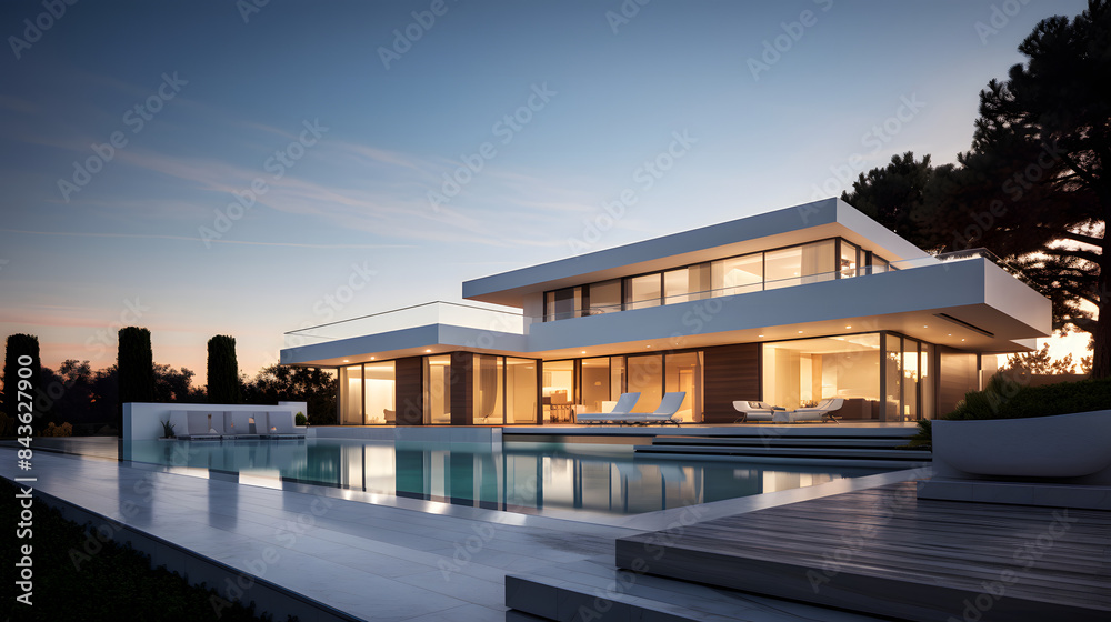 Luxury House with Infinity Pool and Night Ambiance Luxury House with Infinity Pool and Night Ambiance