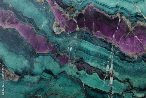 Processed collage of zoisite tanzanite gemstone purple and green texture. Background for banner photo