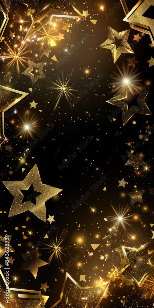 Elegant Gold Award Ceremony Background with Luxury Star Frame
Elegant Gold Award Ceremony Background with Luxury Star Frame