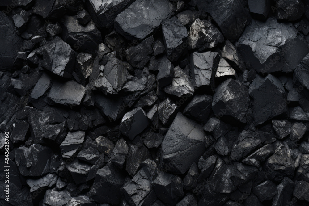 Processed collage of industrial pea coal surface texture. Background for banner, backdrop or texture Processed collage of industrial pea coal surface texture. Background for banner, backdrop or texture