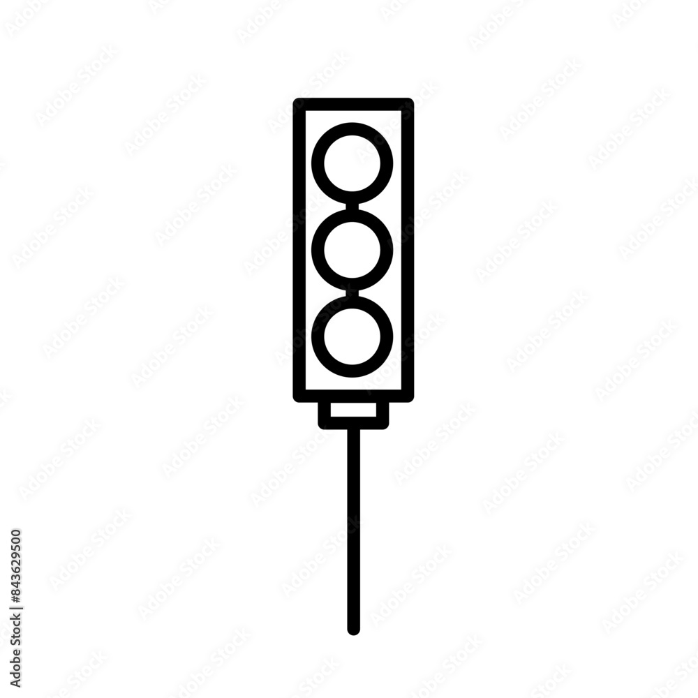 Traffic Light Icon, Ideal for Transportation and Safety Illustrations Traffic Light Icon, Ideal for Transportation and Safety Illustrations