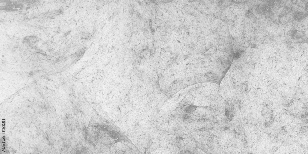 Naklejka premium White painted cement wall, modern gray-painted limestone texture background. Concrete stone grunge rough wall with polished marble stains. Plaster concrete cladding cement floor,