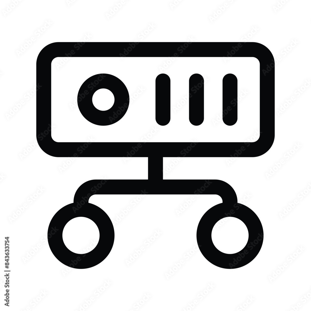 Network server vector design, icon of data storage Network server vector design, icon of data storage