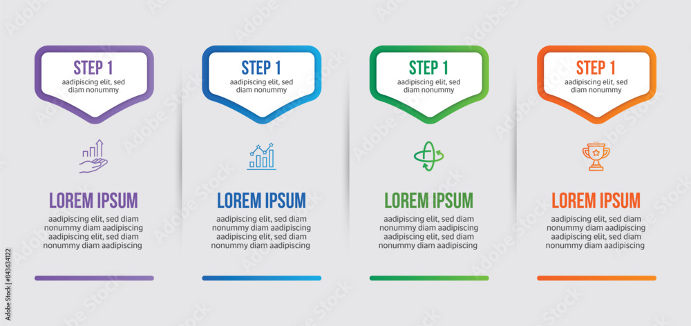 Modern Colorful Infographic Steps Modern Colorful Infographic Steps