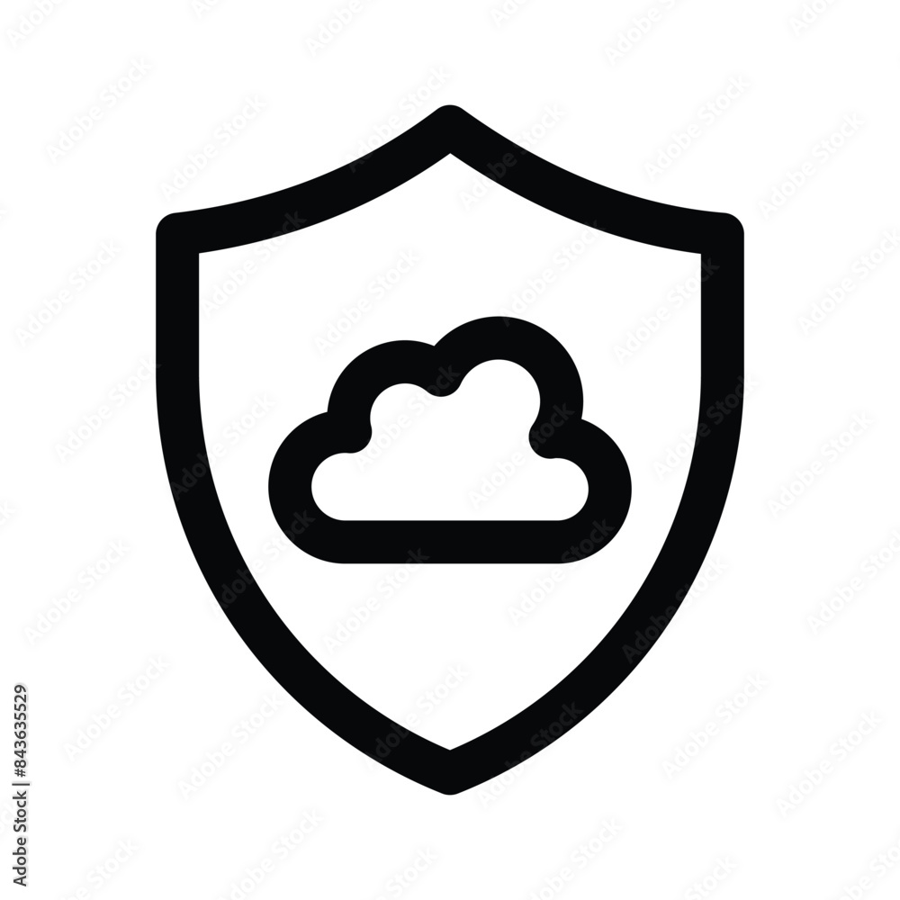 Secure cloud, cloud protection, cloud security icon design Secure cloud, cloud protection, cloud security icon design