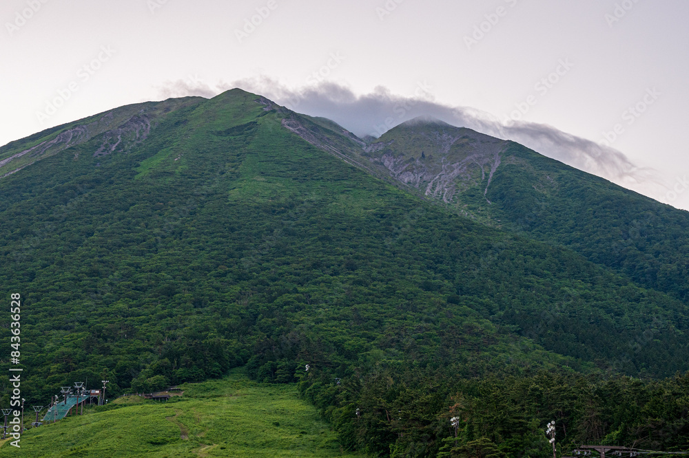 日本の鳥取県の大山の美しい風景 日本の鳥取県の大山の美しい風景
