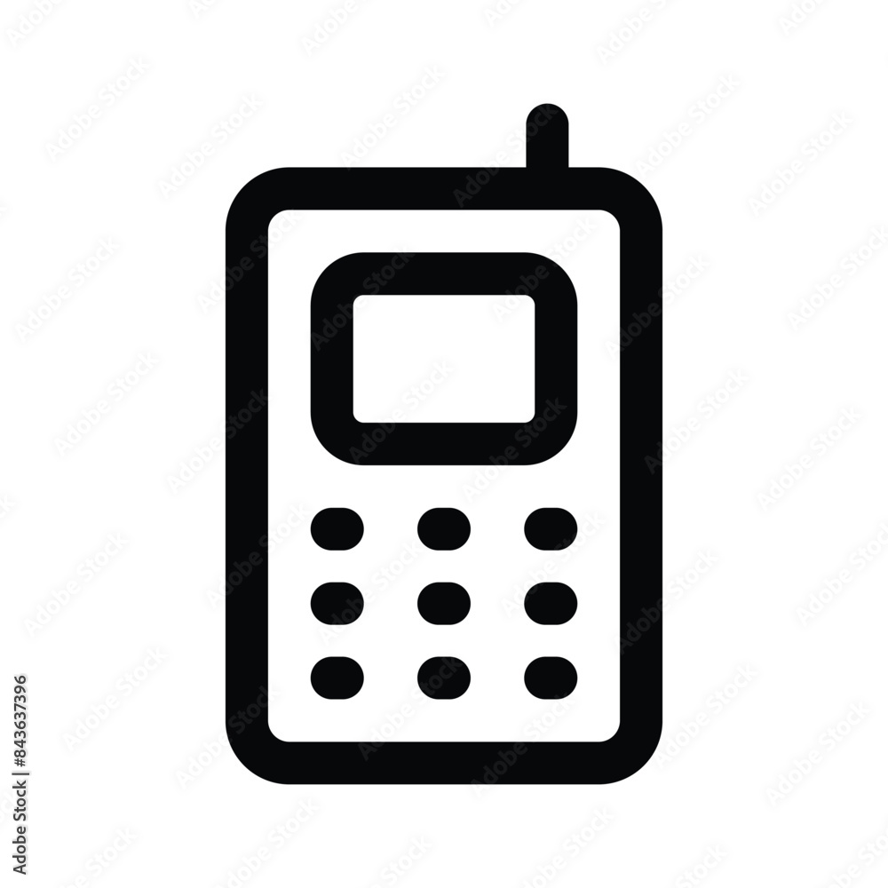 Beautifully designed icon of mobile phone in trendy style Beautifully designed icon of mobile phone in trendy style