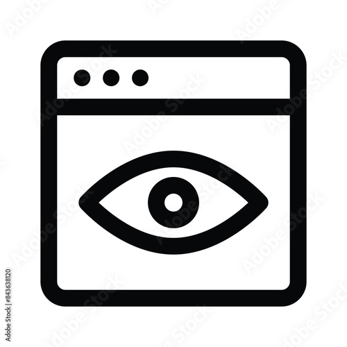 Get your hands on this creatively designed icon of website monitoring