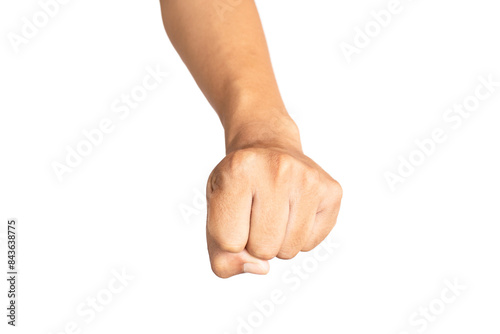 Man's hands making gestures isolated white background PNG