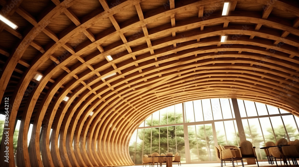 modern bamboo ceiling design