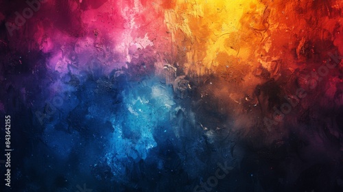 Abstract grainy texture  retro style  gradient transitions of dark and bright colors. Banner background
