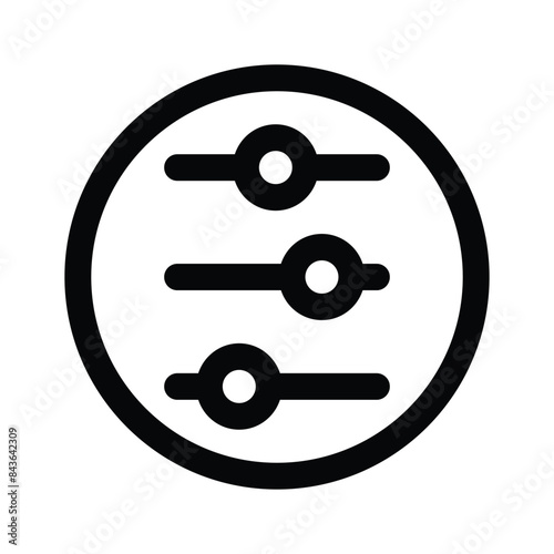 Download this premium icon of equalizer, adjustment vector