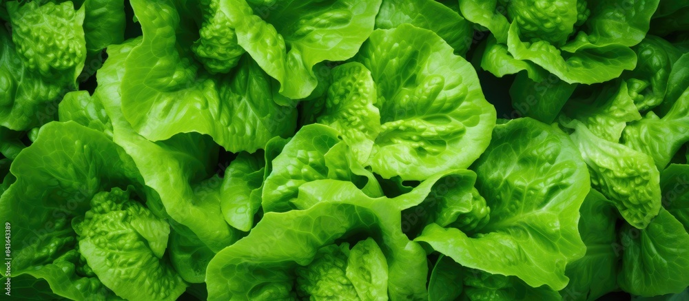 A refreshing keto or paleo diet background with a top view of lettuce leaves and the vibrant green freshness Ideal for menu concepts Ample copy space for text A refreshing keto or paleo diet background with a top view of lettuce leaves and the vibrant green freshness Ideal for menu concepts Ample copy space for text