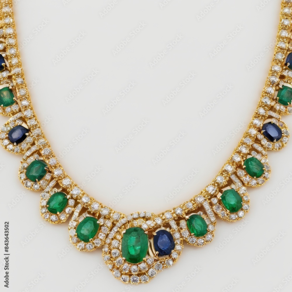 gold necklace, emerald diamonds and rubies gold necklace, emerald diamonds and rubies