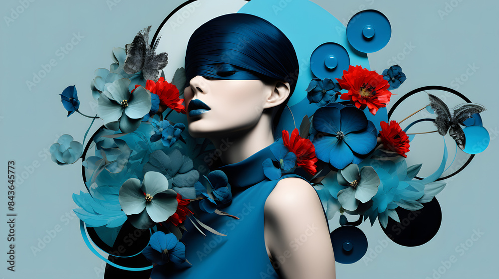 © bharath - A creative and colorful portrait of a woman with abstract elements, embodying artistic expression and beauty. © bharath - A creative and colorful portrait of a woman with abstract elements, embodying artistic expression and beauty.