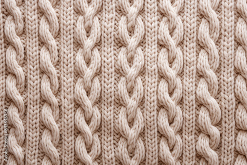 Processed collage of knitted braids cotton yarn texture. Background for banner, backdrop or texture