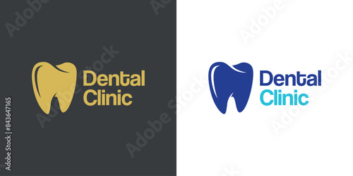 Dental creative idea logo wordmark. Dental Health, dental care and dental clinic. Logo for health, dentist and clinic.