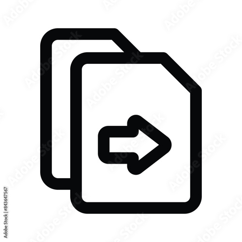 Get this beautiful icon of file transfer in modern style