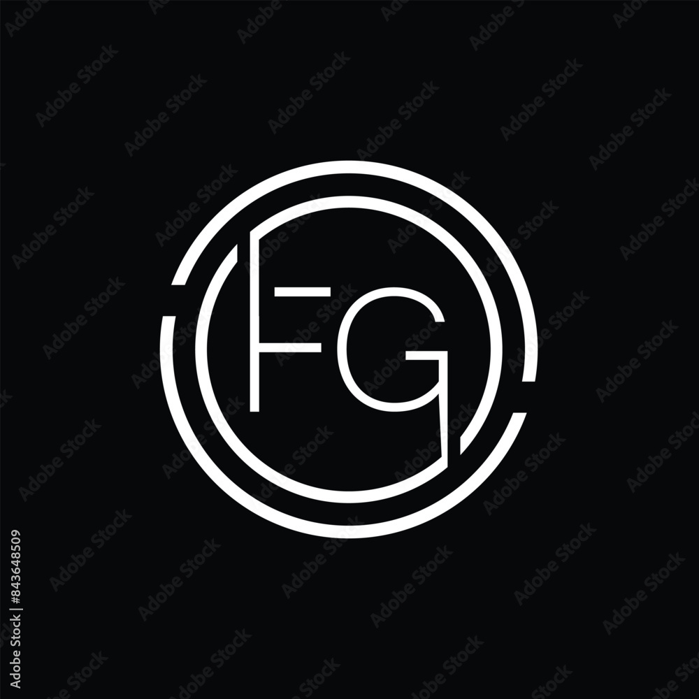 Luxury letter FG logo design.Royal premium letter FG logo design vector template Luxury letter FG logo design.Royal premium letter FG logo design vector template