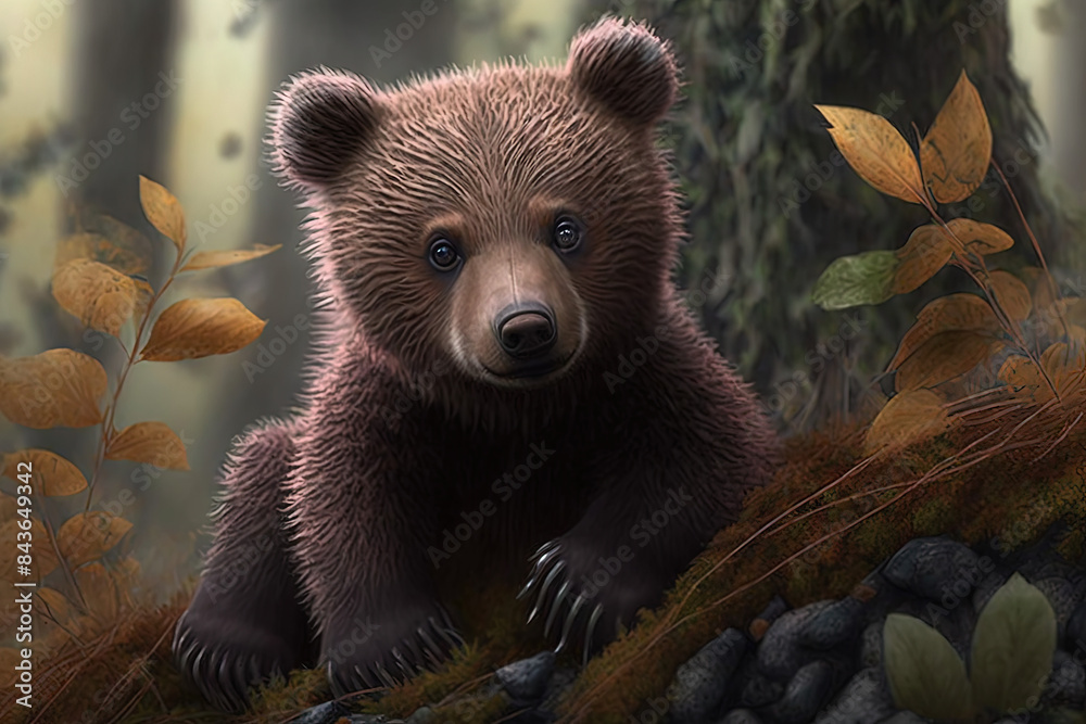 Obraz premium Brown bear