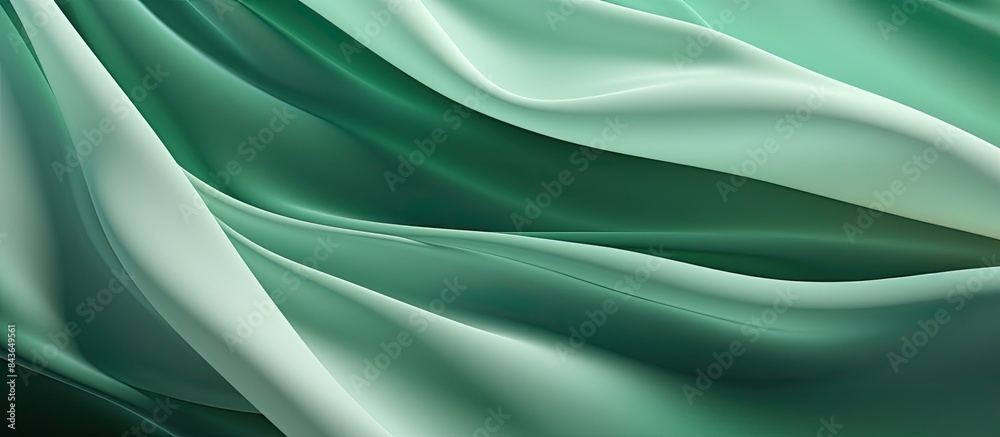 Obraz premium A surgical green drape fabric with a white area for text or other content. Copyspace image
