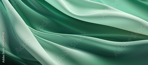 A surgical green drape fabric with a white area for text or other content. Copyspace image