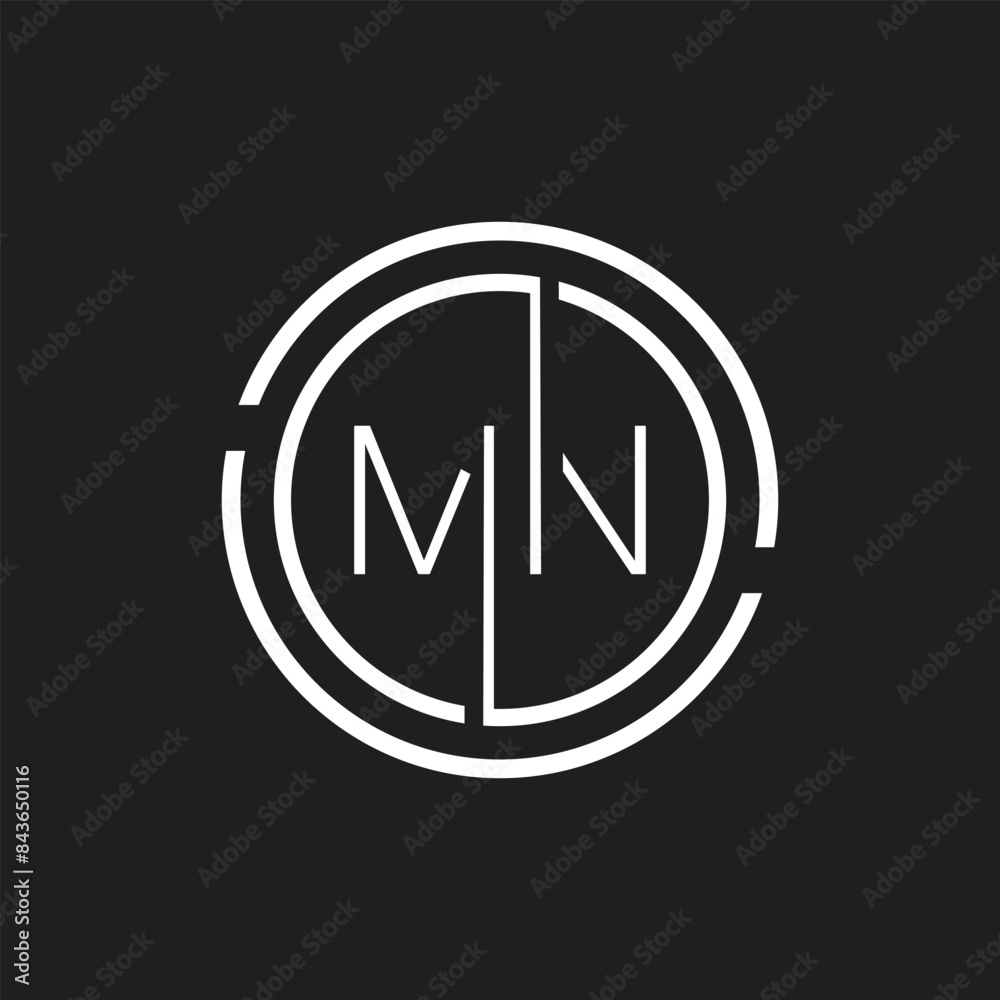 Luxury letter MN logo design.Royal premium letter MN logo design vector template Luxury letter MN logo design.Royal premium letter MN logo design vector template
