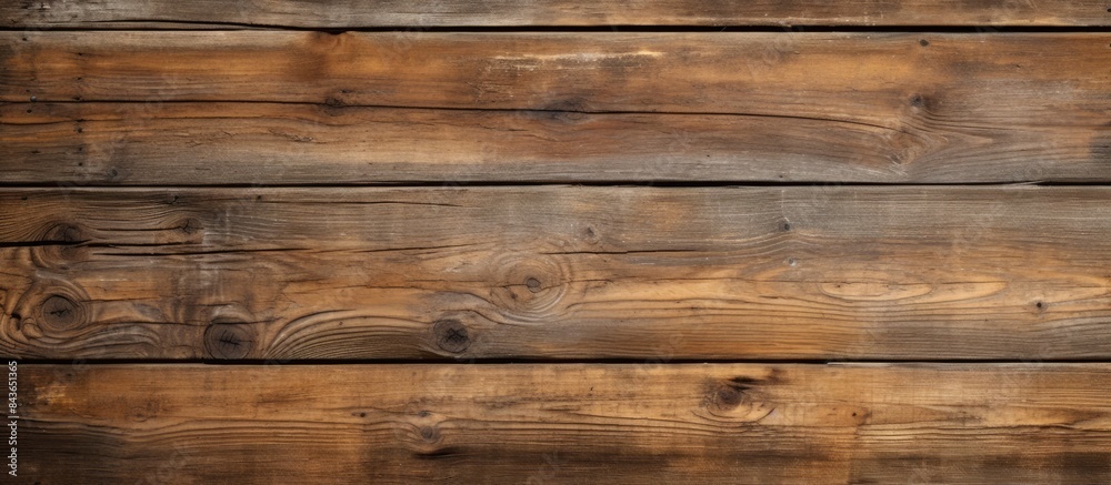 Naklejka premium An image featuring a rustic background created from aged wooden planks providing an empty space for including texts or slogans. Copyspace image