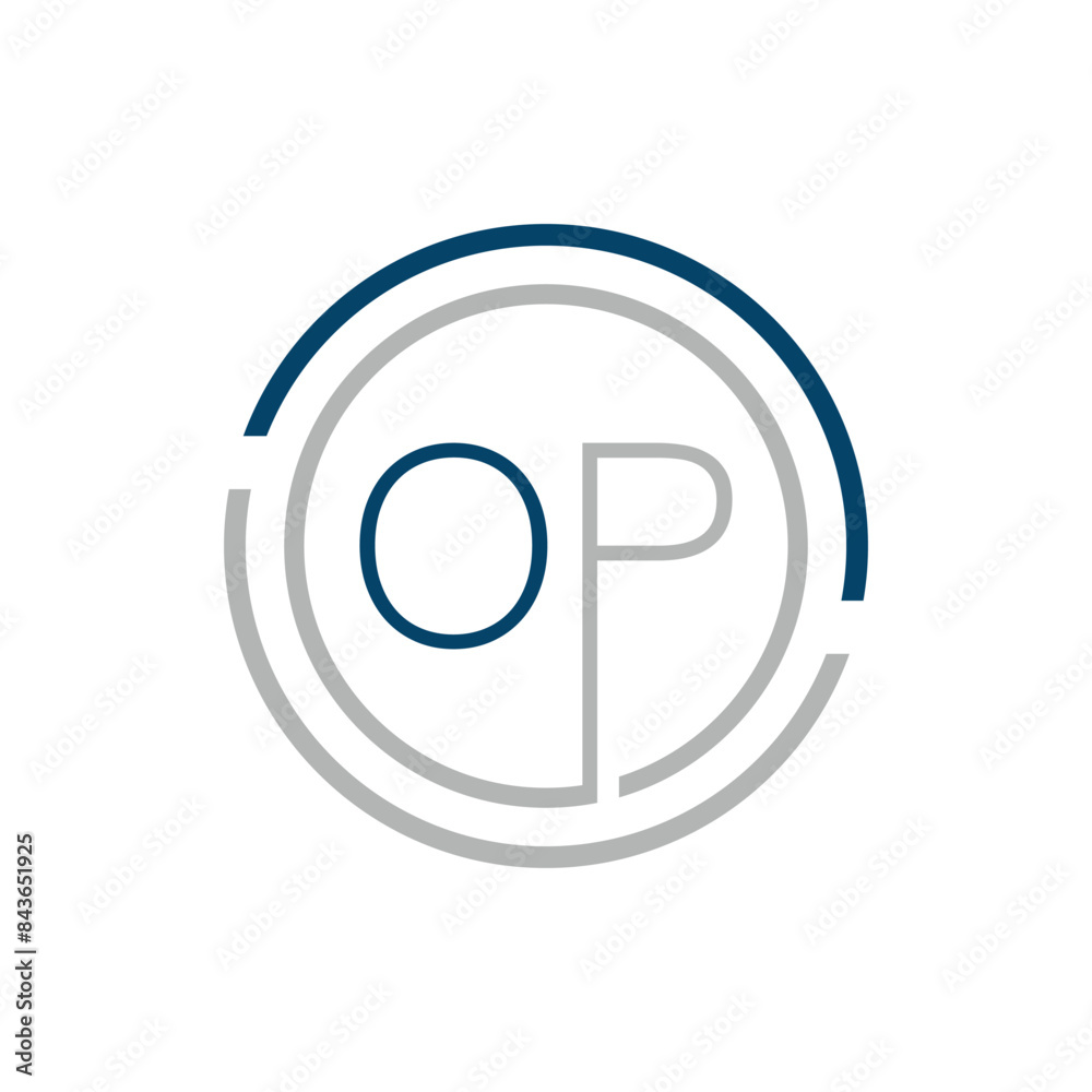 Luxury letter OP logo design.Royal premium letter OP logo design vector template Luxury letter OP logo design.Royal premium letter OP logo design vector template