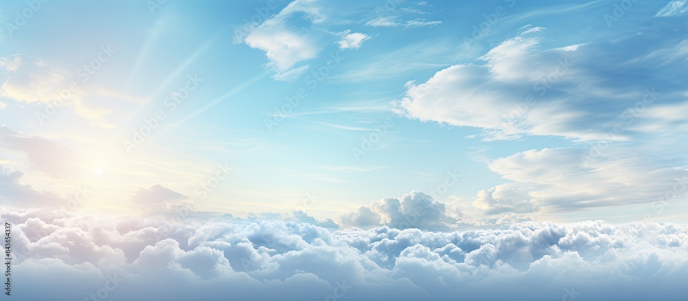 Morning sky with couds design element. copy space available Morning sky with couds design element. copy space available
