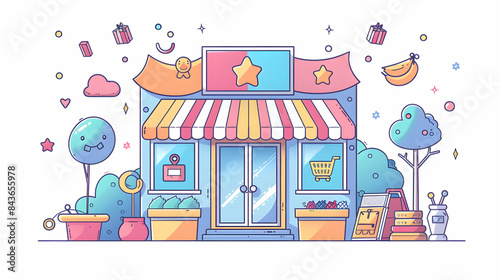 Sale Discount 3D Flat Icon: Marketing  Retail Concept with Ample Space