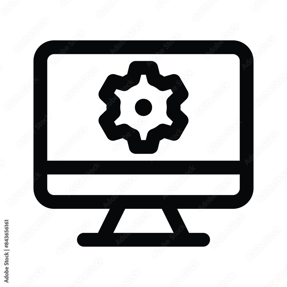 Get this amazon icon of computer setting in modern style Get this amazon icon of computer setting in modern style