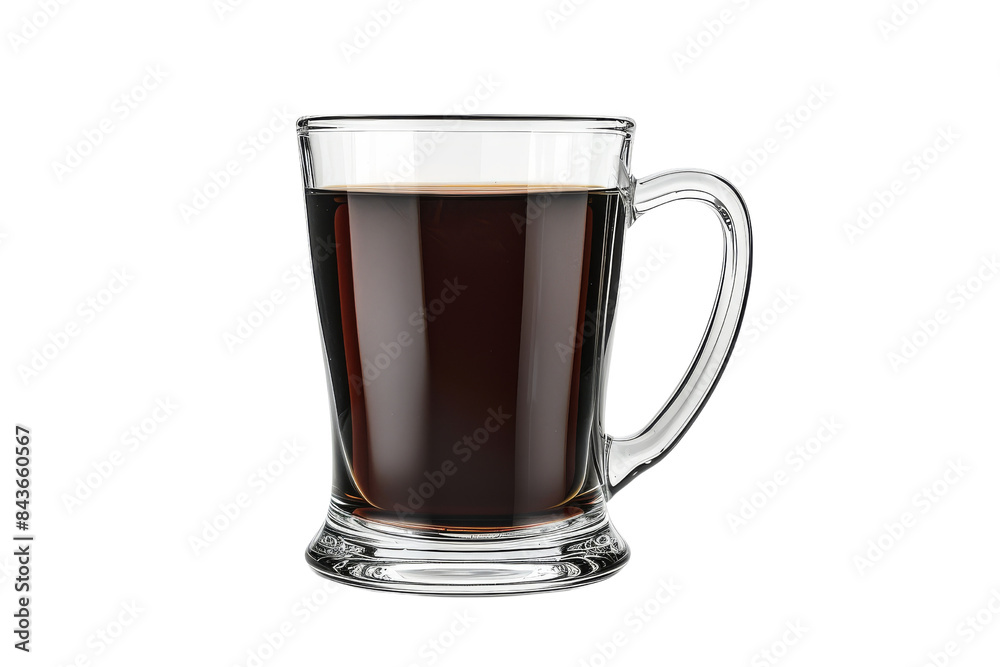 Glass of dark liquid in a beer glass Glass of dark liquid in a beer glass