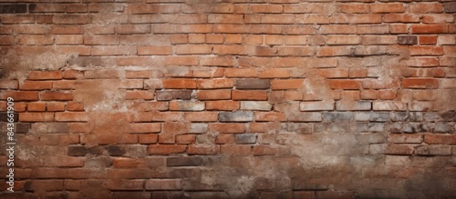 brick wall texture background. copy space available