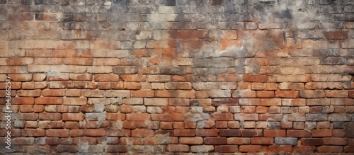 Close up surface and details of an old brick texture background. copy space available