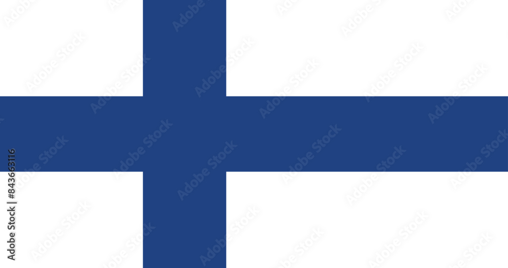 Illustration of the national flag of Finland Illustration of the national flag of Finland