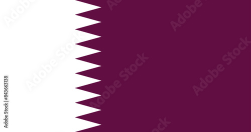 Illustration of the national flag of Qatar
