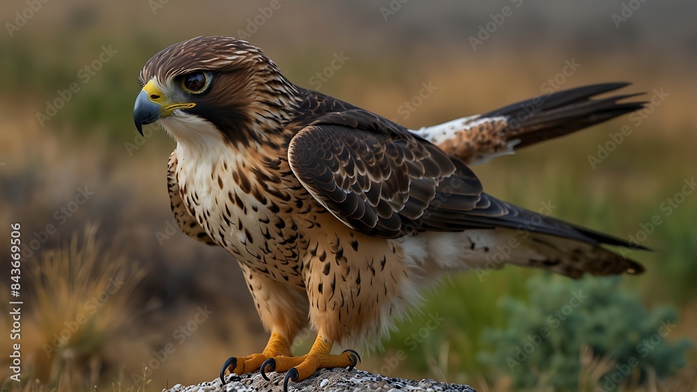 Fototapeta premium Falcon in its Natural Habitat Wildlife