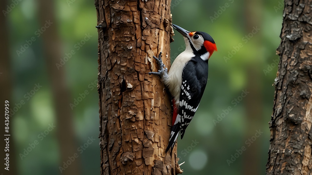 Fototapeta premium Great Spotted Woodpecker