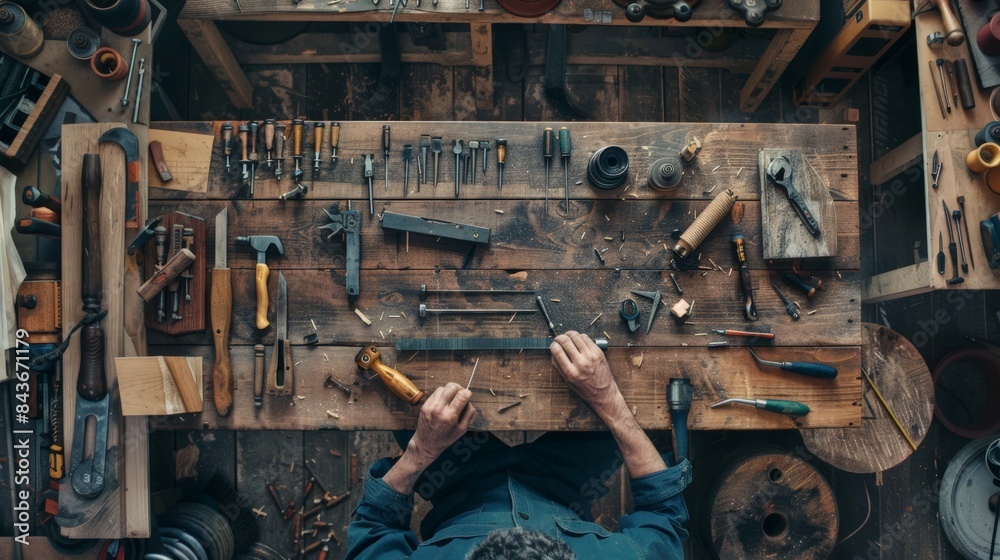 carpenter repairing a wooden door frame with various woodworking tools, woodworking, craftsmanship, tools, household, afternoon, carpenter repairing a wooden door frame with various woodworking tools, woodworking, craftsmanship, tools, household, afternoon,