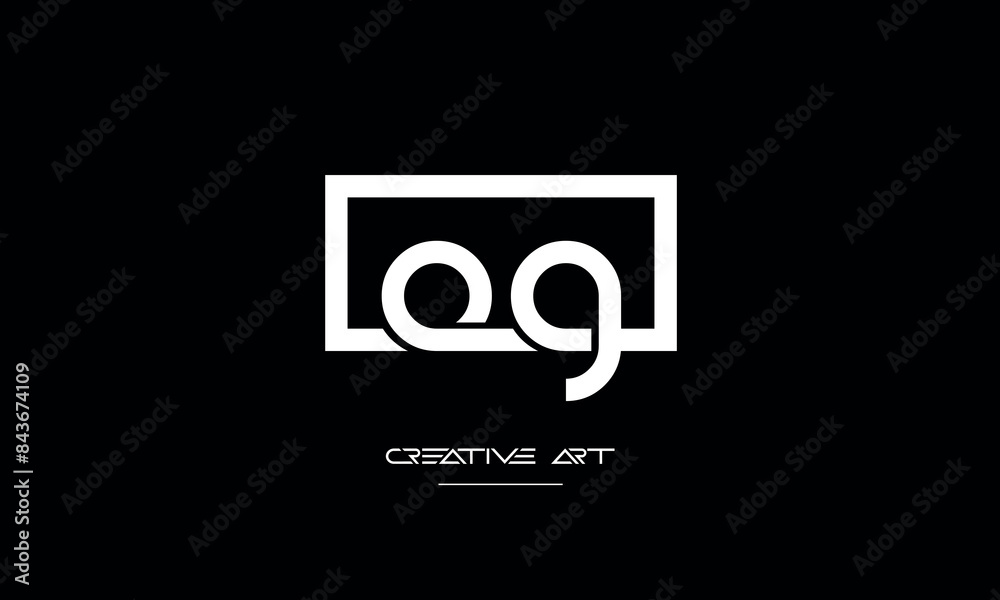 GO, OG, G, O abstract letters logo monogram GO, OG, G, O abstract letters logo monogram