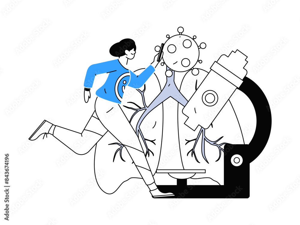 Medical characters fighting the epidemic flat vector concept operation hand drawn illustration
Medical characters fighting the epidemic flat vector concept operation hand drawn illustration