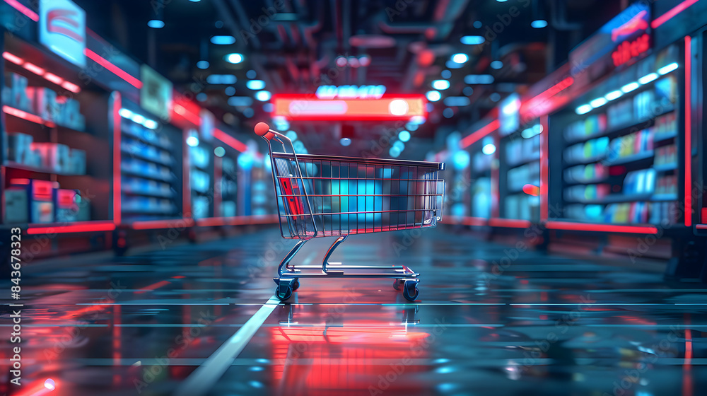 Obraz premium Photo Realistic Sale Discount Illustration with Customizable Text Space for Marketing Plans and Retail Strategies on Adobe Stock