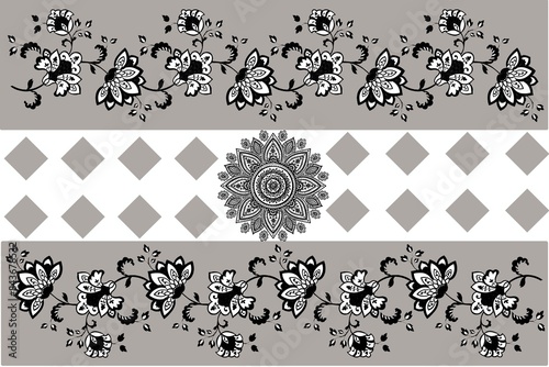 Carpet, flower pattern, fabric pattern
