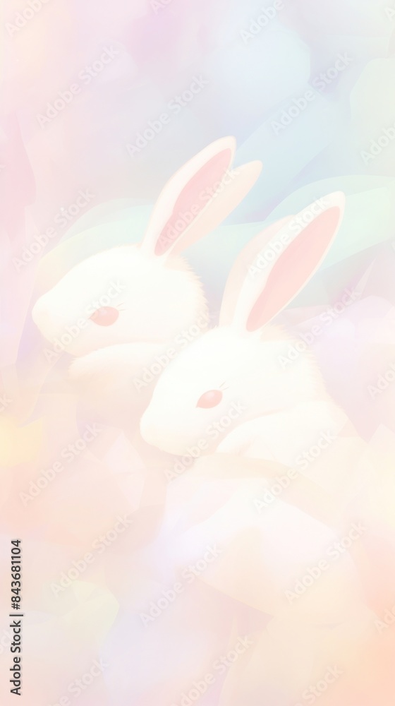 Obraz premium Blurred gradient Easter bunny animal mammal rabbit.