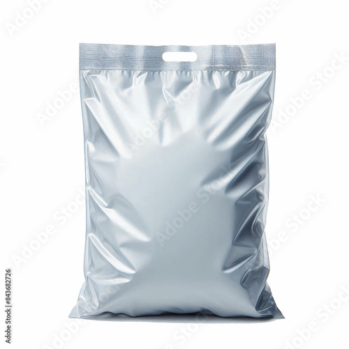 Blank Pastic bag isolated on transparent background photo