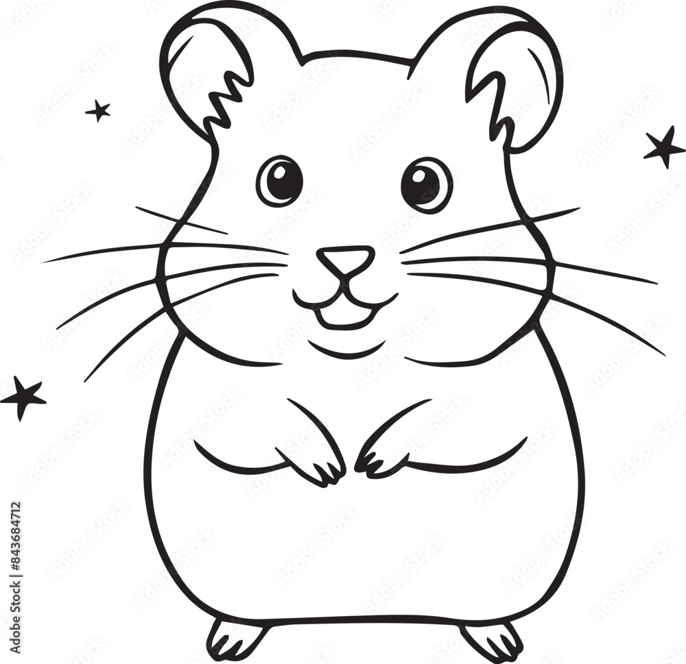 Obraz premium Set of vector illustrations in cartoon style. Super Cute cats with big eyes on white background