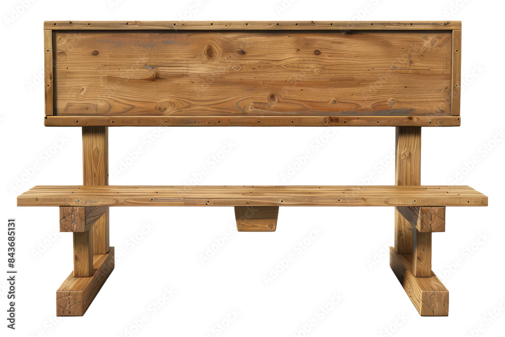 Elementary class room bench isolated on transparent background Elementary class room bench isolated on transparent background