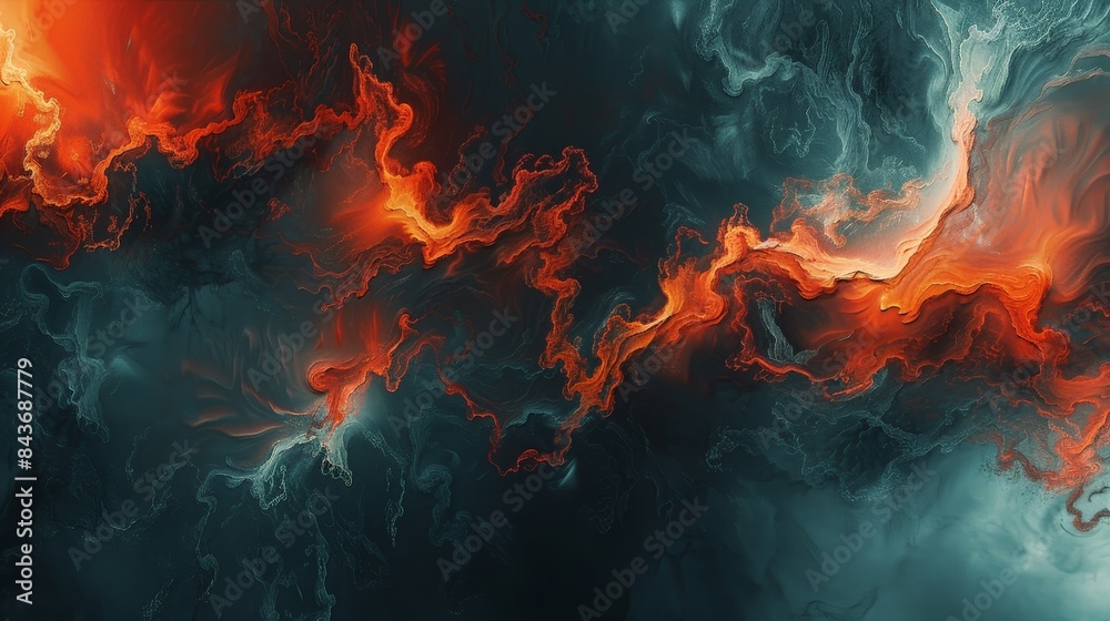Fototapeta premium Evoke Enchantment in Your Designs with Mythical Abstract Background Inspired by Middle Earth Landscapes